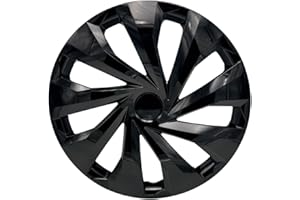 ‎TRIMAK Trimak Radkappen 14 Zoll Radzierblenden 4er Set Schwarz ABS Kunststoff Schlagfest und Hochwertig