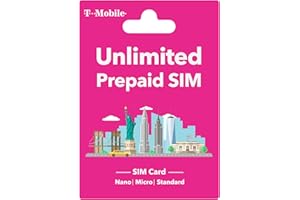 SAFFRUFF T Mobile Prepaid SIM-Karte USA – Unbegrenzte Daten in 4G/LTE und Gespräche in den USA für 30 Tage, Prepaid SIM-Karte USA unterstützt Hotspot, Triple Cut 3 in 1 SIM-Karte – Standard Micro Nano