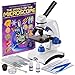 AmScope M162C-2L-WM-SP14 40X-1000X Dual Light Glass Lens Metal Frame Student Microscope with Slides Tools and Book RS.14807.00