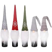 3er Set Weihnachts Flaschenüberzüge - Lustige Weinflaschen Deko Für Festtage
