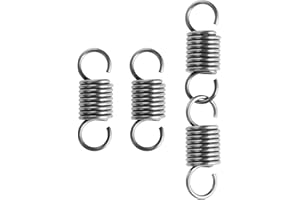 eROOSY 4 pieces 2.5 x 20 x 60 mm double hook tension spring tension springs, 65 Mn tension spring tension springs with hooks, double hook tension spring tension spring