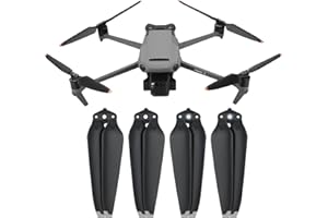 Hensych 2 paia di eliche 9453F per Mavic 3/3 Cine Drone, mini pieghe, set di eliche a 2 foglie, rapida pubblicazione e meno rumorose, viti di ricambio (bordo argento)