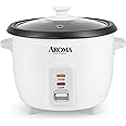 Aroma 6-Cup Pot-Style Rice Cooker, White (1)