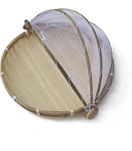 Cloche à Aliments Pliable 60cm - Maille Anti-Mouches - Pour Jardin, BBQ, Fêtes - Nylon