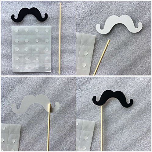 Party Foto Verkleidung Schnurrbart Lippen Brille Krawatte Hüten Photo Booth Props Set - 5