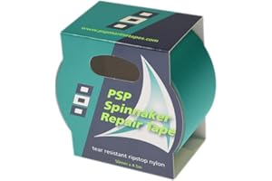 PSP MARINE TAPES Sail Kite Tent Spinnaker Repair Tape Ripstop Nylon 50mm x 4.5m Black