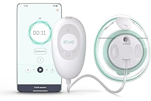 Elvie Stride 1 Individual – Sacaleches Eléctrico Manos Libres con Potencia de Grado Hospitalario – Extractor de Leche Materna Eléctrico Silencioso, Portátil, Recargable y sin BPA
