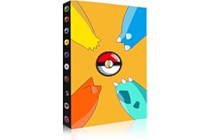 RHZXD Card Binder for Pokemon, Holds 240 Cards-30 Pages, Trading Cards Holder Album, Collectible Card Albums, Kids Cards Holder, Card Book Folder Storage Organizer for Boys Girls (Style 2)