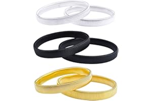 LOLITARCRAFTS Long Sleeve Shirt Holder (3 Pairs) Anti-Slip Metal Garter Armbands | Keeps Cuffs from Sliding | Comfortable Wear, One Size Fits Most | Clothing Keepers