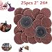 Produktbild ILS - 25 Stücke 24 Grit 2 Zoll R-Type Schleifscheibe Schleifscheiben Roll Lock Schleifteller