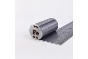 CHINAIUM Metallstange aus reinem Eisen, 99,95%, 12 g, 10 mm Durchmesser x 20 mm lang