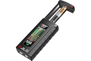 VOBOR Universal digital batteritestare, inget batteri krävs, LCD-skärm, batteritestare för AA AAA C D 9 V 1,5 V knappbatteri