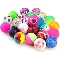 100 Palline Rimbalzanti Per Bambini Da 25 Mm – Gomma Colorata Per Premi E Bomboniere