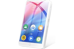 MECHEN Spotify Lettore MP3 Bluetooth WiFi, 4 pollici Touch Android MP4 Bluetooth, Musica in Streaming, Podcast, Video, Installato Amazon Music, Audible, Deezer, Play Store