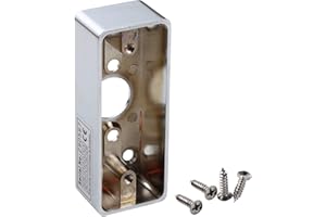 UHPPOTE Alliage de zinc Surface Gang simple boîte arrière pour bouton-poussoir pour quitter