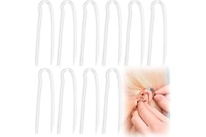 OUZHOU 10pcs Hearing Aid Tubes, Lightweight Hearing Aid Tubing, Transmitting Clear Sound Hearing Aid Tubes NHS, Hearing Aid Tubes Replacement NHS, Suitable for Most Seniors