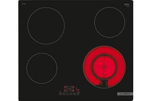 Bosch PUC611BB5E- Série 4, Plaque à Induction - 3 Feux - 60 cm - Puissance 4600 W - Noir