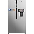 Nikai 800L Gross, 502L Net Side-by-Side Refrigerator, Frost Free, R600a Refrigerant, Internal Condenser, Water Dispenser, Silent Operation, Efficient Tropical Compressor - NRF800SBSD5 Silver