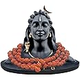 Rhymestore Adiyogi Statue for Car Accessories Dash Board, Pooja & Gift,Decore Items for Home & Office, Made in India (Adiyogi)