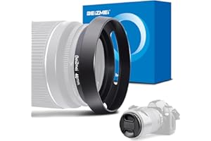 BEIZMEI Parasol de 46 mm, parasol universal para cámara de metal de 46 mm compatible con todas las marcas del filtro de 46 mm de diámetro de objetivos+tapa de objetivo de 46 mm