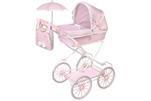 DE CUEVAS TOYS Carro de Muñecas Sophie Plegable con Sombrilla DeCuevas 81075