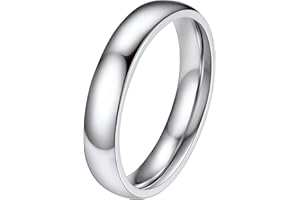FaithHeart 2 mm/4 mm/6 mm/8 mm Bague Femme Acier Inoxydable Taille 47-67, Anneau Alliance Mariage Bijoux Bagues Fantaisie pour Ado Garçon Fille (Boîte Cadeau)