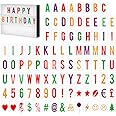 CYNNXIA 104 PCS Cinema Light Box Letters LED Light Box Replacement Letters Colors Light up Board Letters, Numbers, Symbols for A3 A4 A5 Message Board Decoration (LED Light Box is NOT included)