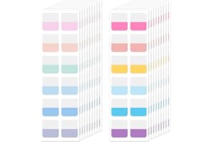 XTHROTSENK 240 Pcs Annotation Tab Colored Sticky Tabs Dividers for Notebooks, Index Tabs Stick on Writable Repositionable Sticky Page Markers Kit for Pages, Reading Notes, Classify Files(12 Colors, 1 inch)