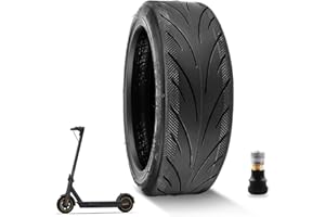 Amitor 60/70-6.5 Pneu Trotinette Electrique pour Ninebot Max G30, 10 Pouces Pneu Tubeless Antidérapant et Antidéflagrants, Pneu de Rechange Sous Vide avec Valve, Pneu sans Chambre Résistants à l'Usure