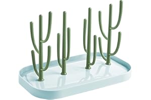 LiRiQi stojak do suszenia butelek dla niemowląt, suszarka na butelki, stojak na akcesoria, kubek ze smoczkiem, bez BPA, zielony