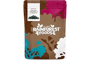 Rainforest Foods Organic Broken Cell Wall Chlorella Tablets 500mg Pack of 300