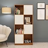 Cube Arch Engineered Wood Open & Closed Bookshelf | Display Unit