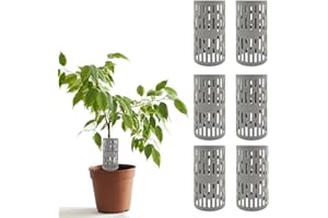 UxradG 6 Unidades de Protectores de Troncos de árboles y Plantas, Protector de Refugio de árboles de plástico Resistente a la Intemperie, Evita Que Las cortadoras de césped