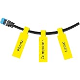 NIIMBOT Termal kablolu etiketler, 12,5 x 109 mm etiket yazıcısı, termal kağıt, D110 D11 D101 H1S etiket yazıcısı ile uyumlu, 
