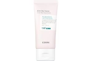 COSRX Aloe 54.2 Aqua Tone-up solskyddsmedel SPF 50, fuktgivande tonad solskyddsmedel för känslig hud, UV-skydd, icke-fet, kor