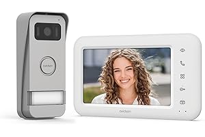 Elia Avidsen Video-Türsprechanlage, Farbe 7 Zoll, LCD, 2 Drähte, umweltfreundlich, Türöffnungssteuerung,