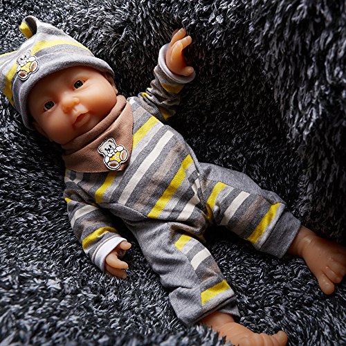 IVITA 16'' 2000g Lifelike Cute Full Body Silicone Baby Toy