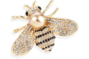 Gleamart Butterfly Crystal Brooch Insect Animal Pin Badge for Women