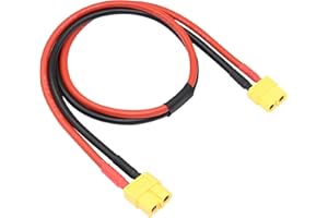 RIIEYOCA Connecteur XT60 Femelle à XT60 Femelle avec 0.5M 12AWG Silicon Wire pour RC Lipo Battery FPV Drone