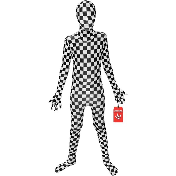 Traje De Cuerpo Entero Ajustado Unisex - Mono Elástico Para Cosplay Y Halloween (cara Abierta)