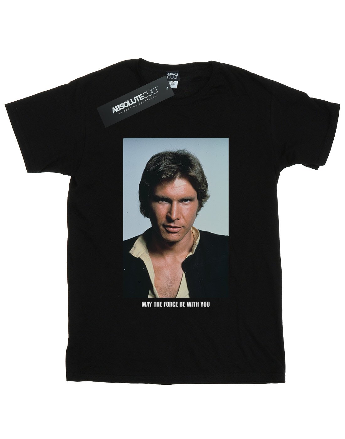 Star-Wars-Damen-Han-Solo-May-The-Force-Boyfriend-Fit-T-Shirt-Schwarz-X-Large