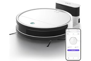 OKP K5 Robot Aspirador, Autocargable Aspirador Robot con WiFi App Alexa Control, Succión Fuerte, Sensor de Anticolisión 6D Mejorado, Automático Vacuum Cleaner para Mascotas y Piso