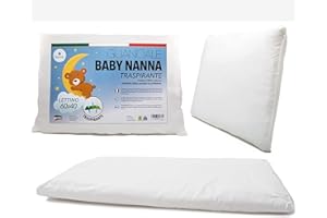 BabyTools Oreiller Enfant (100% Fabriqué en Italie Et Oeko-TEX®), Coussin Enfant 40x60 Transpirant Et Résistant Aux Acariens avec Taie d'oreiller 100% Coton, Coussin Bebe Idéal pour 1, 2, 3 Ans
