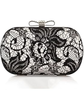 ERGEOB Damen Clutch Abendtasche Handtasche Clutch Kleine Spitze Handgelenkstaschen Brauttasche