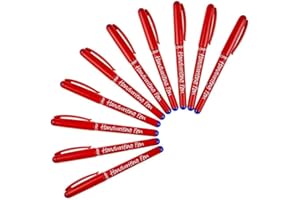 MANUSCRIPT (Pack of 30) Blue Handwriting Pens Comfort Grip School Kids Handwriter