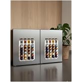 Mıknatıslı Kahve Kaps&uuml;l&uuml; D&uuml;zenleyici &ndash; 2&rsquo;li Set | Nespresso&reg; Uyumlu Kaps&uuml;l Standı | Buzdolabı & Metal Y&uuml;zeylere Uygun (Beyaz)