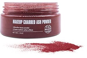 VIOLA HOUSE Poudre Spéciale Effets Maquillage SFX Makeup,Maquillage Halloween Pour Visage,Convient Aux Adultes et Aux Enfants.1,76 oz（Rouge）