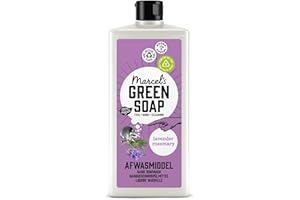 Marcel's Green Soap - Washing Up Liquid Lavender & Rosemary - Dishwashing Liquid - Vegan - Recycled Plastic - 97% Biodegradable - 500 ML