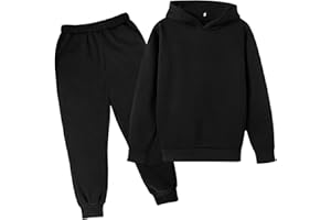 GÉNÉRIQUE Ensemble Enfant Garcon, Ensembles-Rugby-De-Sport-Garçon Tenue De Sport Enfant Garçon Ado Survêtement De Sport Ensemble À Capuche Et Pantalon Jogging Garçons