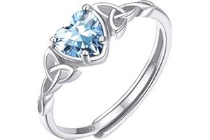 ChicSilver Anelli Donna Argento 925 Regolabili con Pietra Portafortuna 12 Mesi con Confezione Regalo